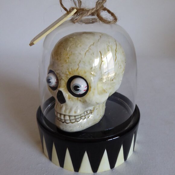 NEW 2005 DEPARTMENT 56 DR. FRANKENSTEIN’S LAB HALLOWEEN DONOR SKULL SALT PEPPER - Picture 10 of 16
